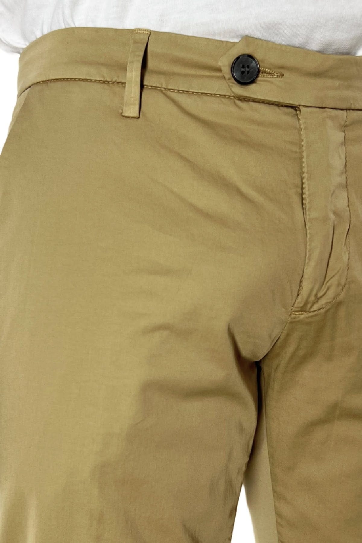 Pantalone uomo cammello in Cotone  tasca america leggermente elastico estivo