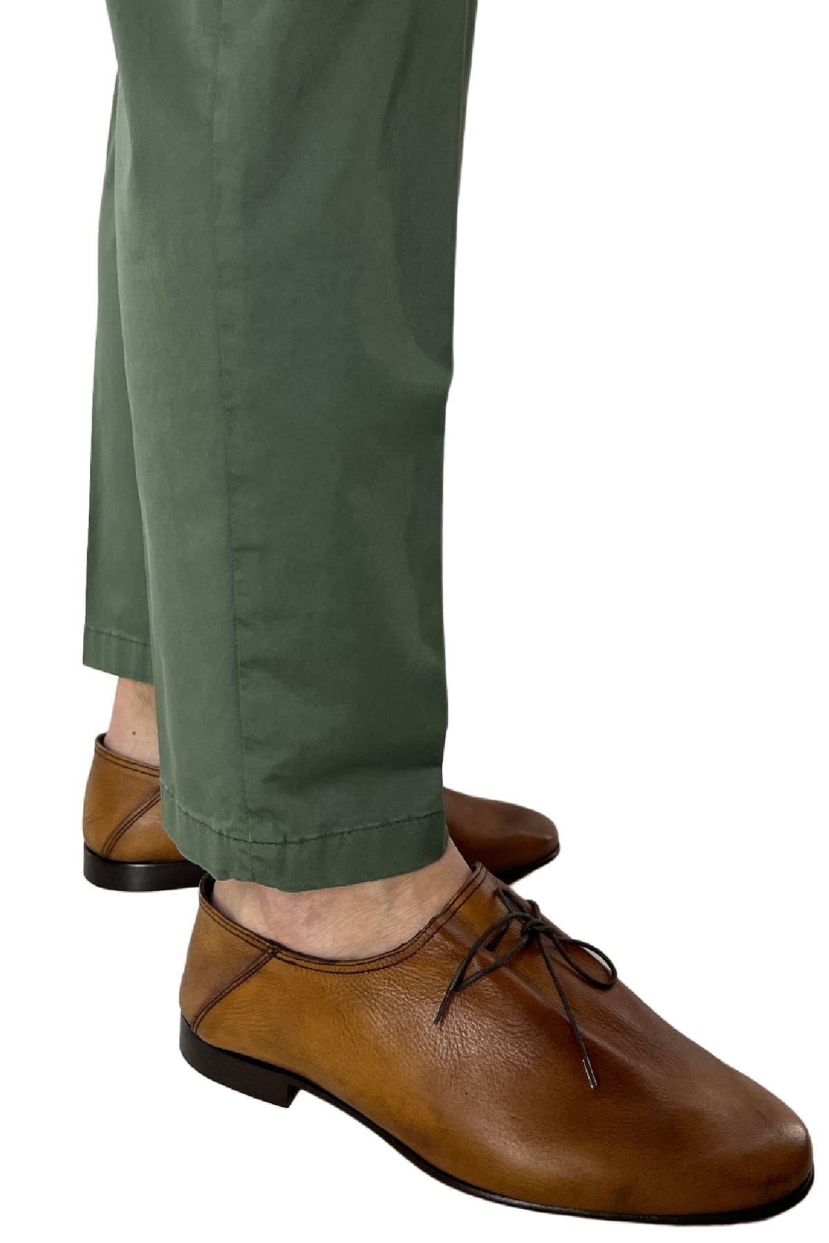 Pantalone uomo verde in Cotone  tasca america leggermente elastico estivo