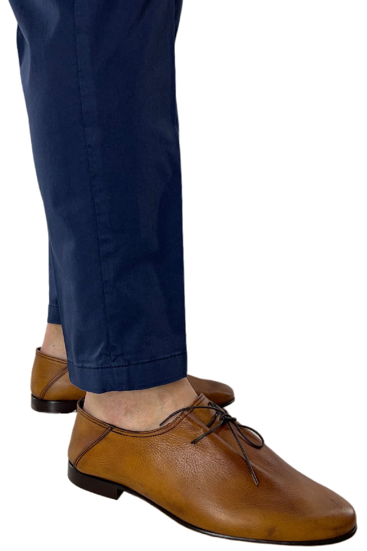 Pantalone uomo blu in Cotone  tasca america leggermente elastico estivo