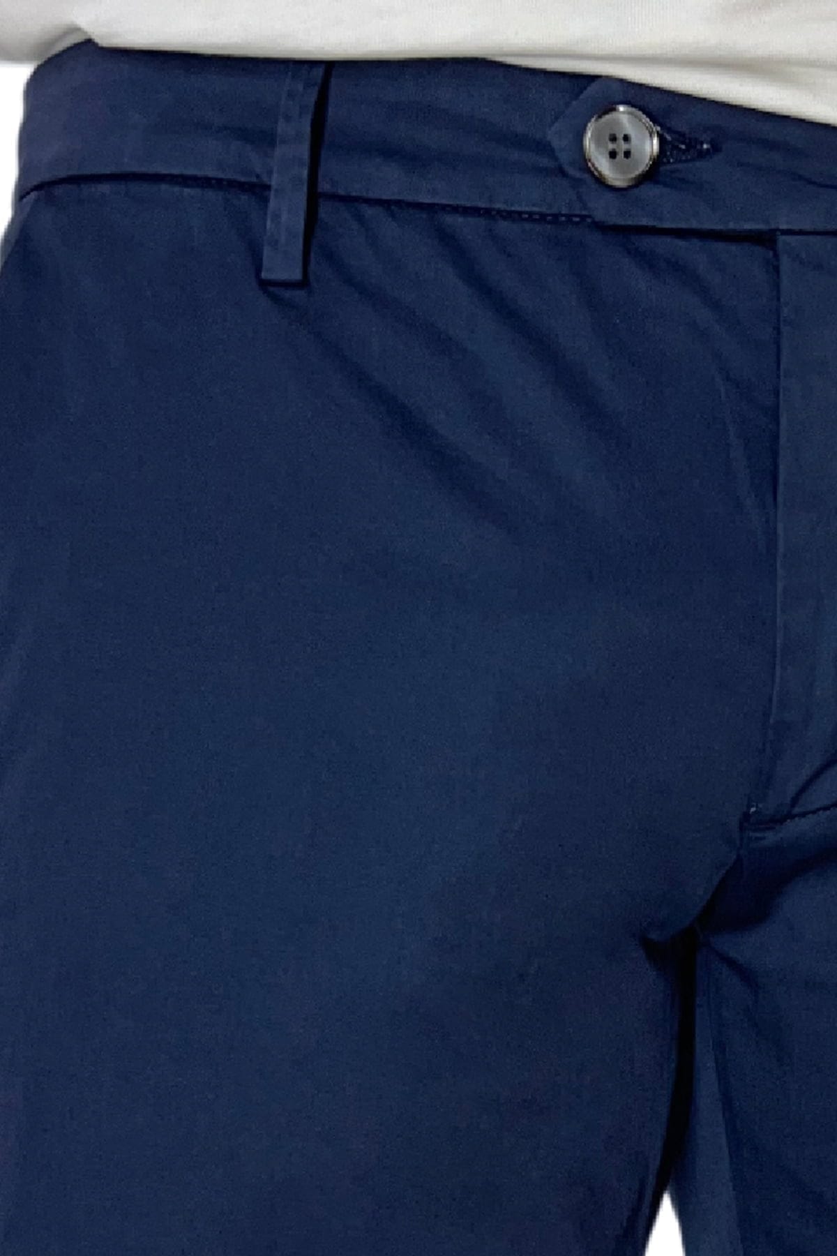 Pantalone uomo blu in Cotone  tasca america leggermente elastico estivo