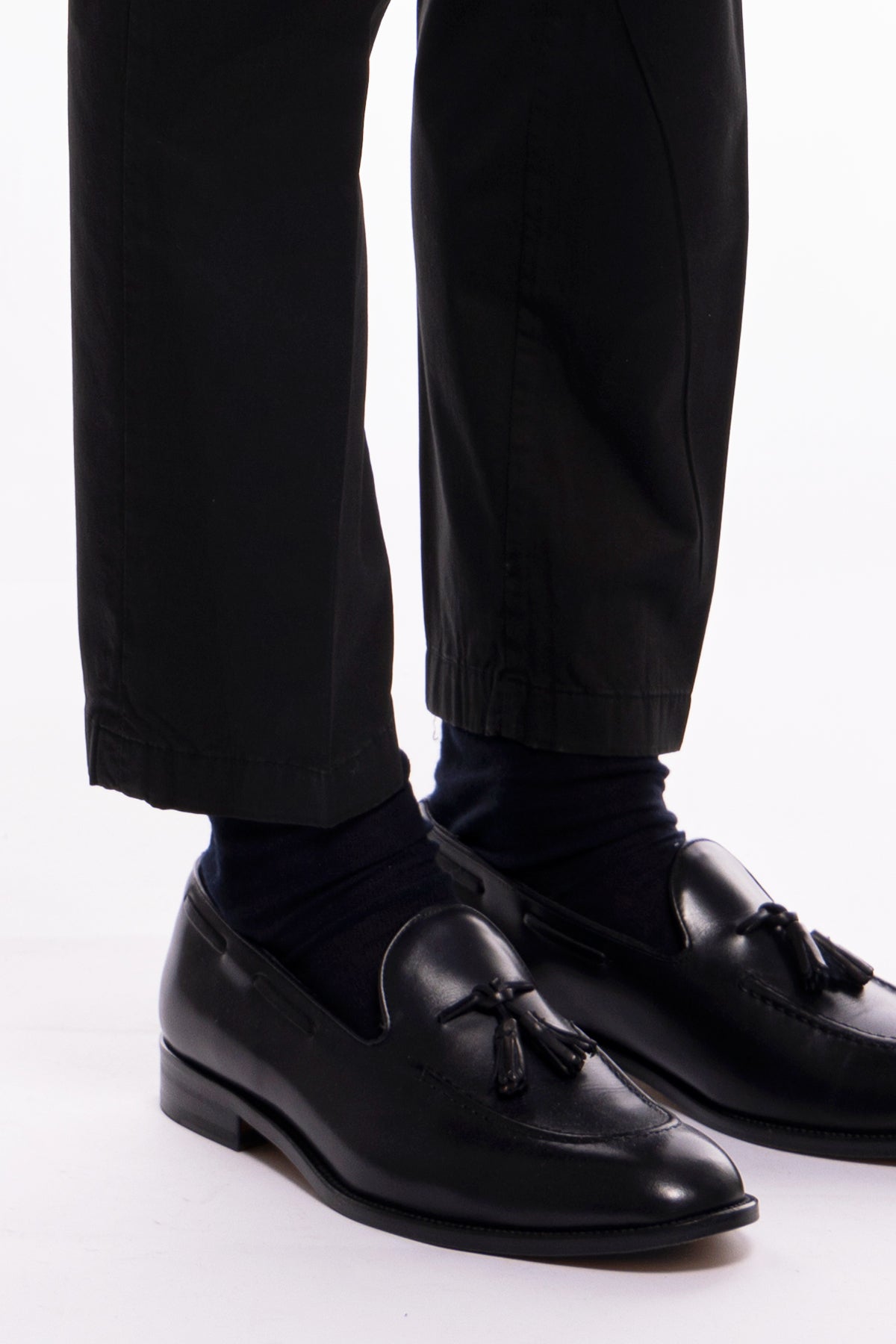 Pantalone uomo nero in Cotone  tasca america leggermente elastico estivo
