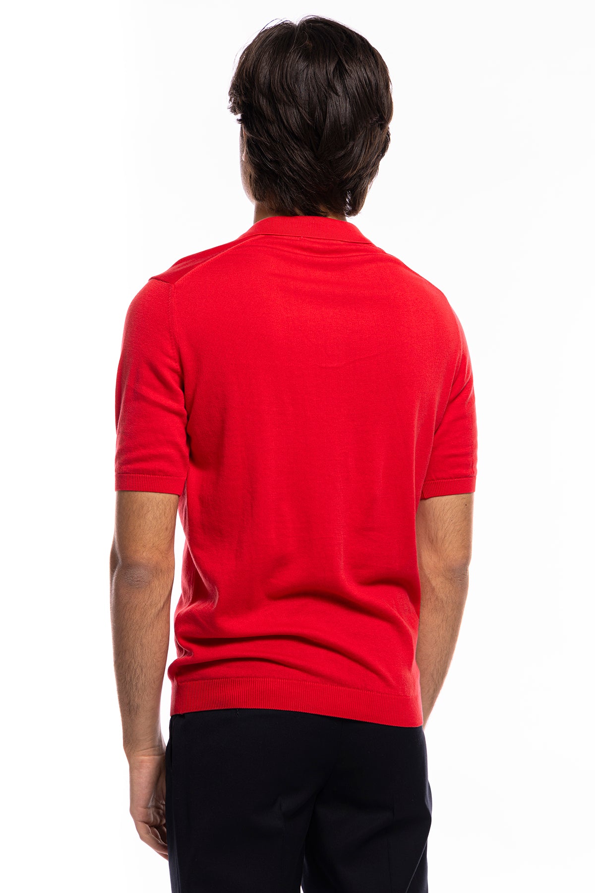 Polo da uomo Mezza manica in cotone 100% leggermente elastica Made in Italy