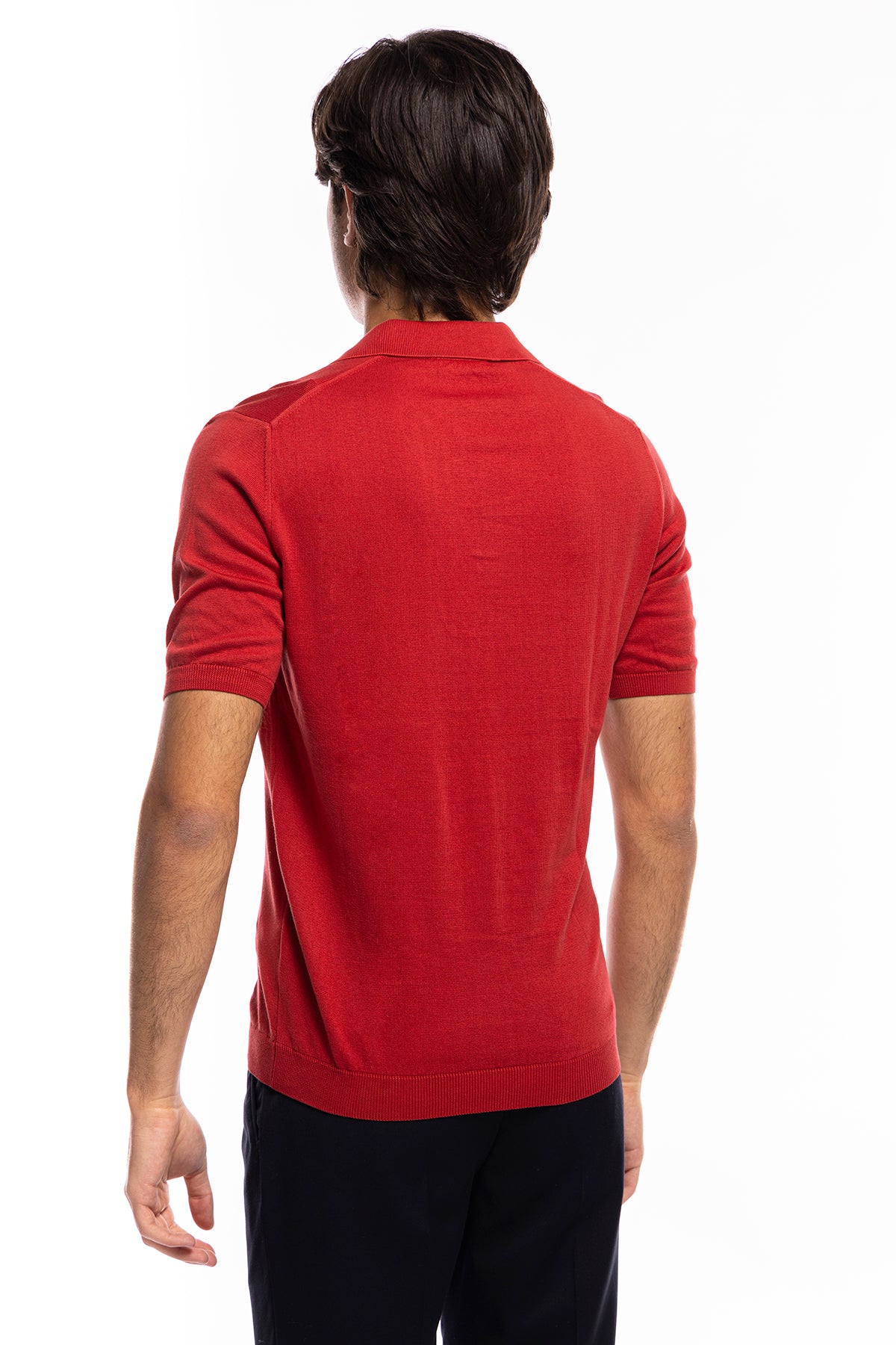 Polo da uomo Mezza manica in cotone 100% leggermente elastica Made in Italy