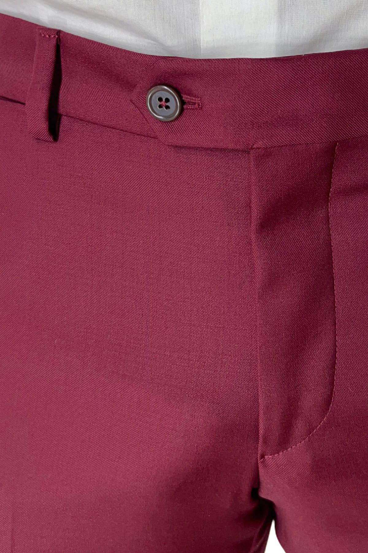 Abito smoking da uomo Doppiopetto bordeaux rever a Lancia nero in fresco lana 100% Vitale Barberis Canonico