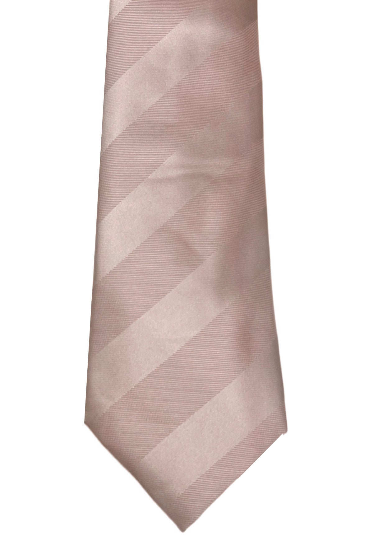 Cravatta uomo rosa fantasia riga diagonale misura 8cm da cerimonia elegante