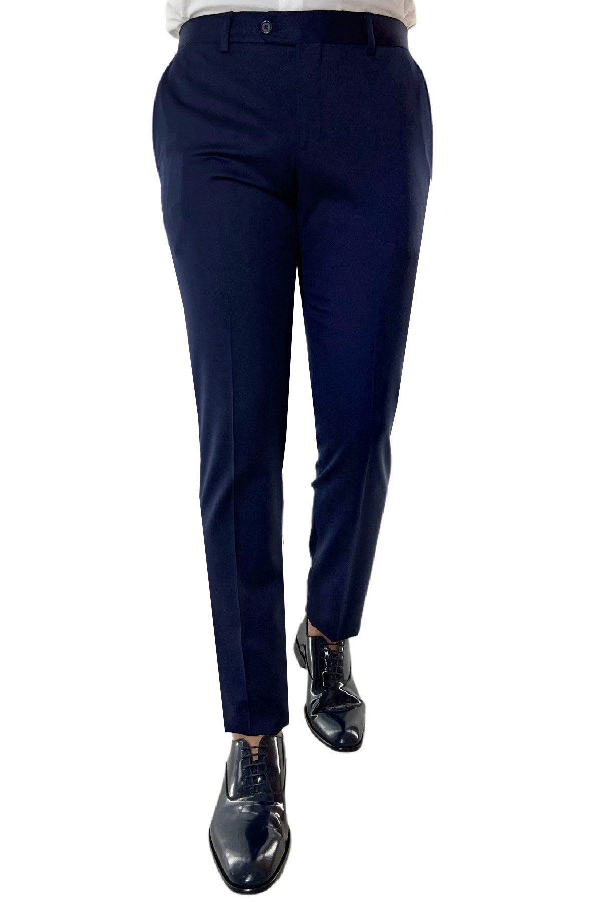Abito smoking da uomo Doppiopetto blu nido d'ape rever a scialle blu in fresco lana 100% Vitale Barberis Canonico