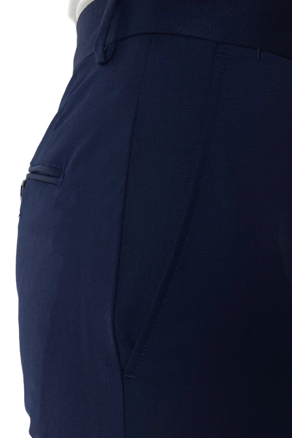 Abito smoking da uomo Doppiopetto blu nido d'ape rever a scialle blu in fresco lana 100% Vitale Barberis Canonico