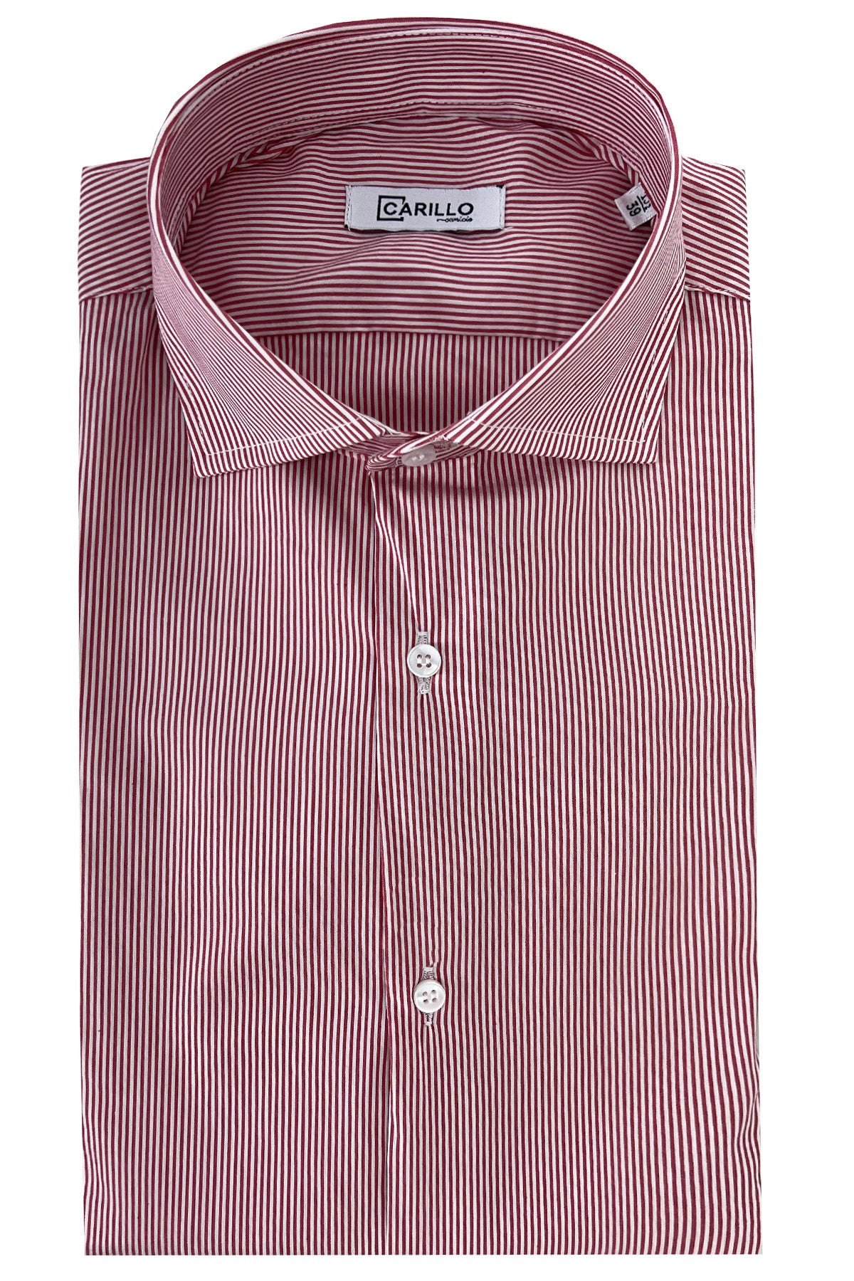 Camicia Uomo millerighe Regular fit Elasticizzata Collo semi francese sia Casual che Elegante