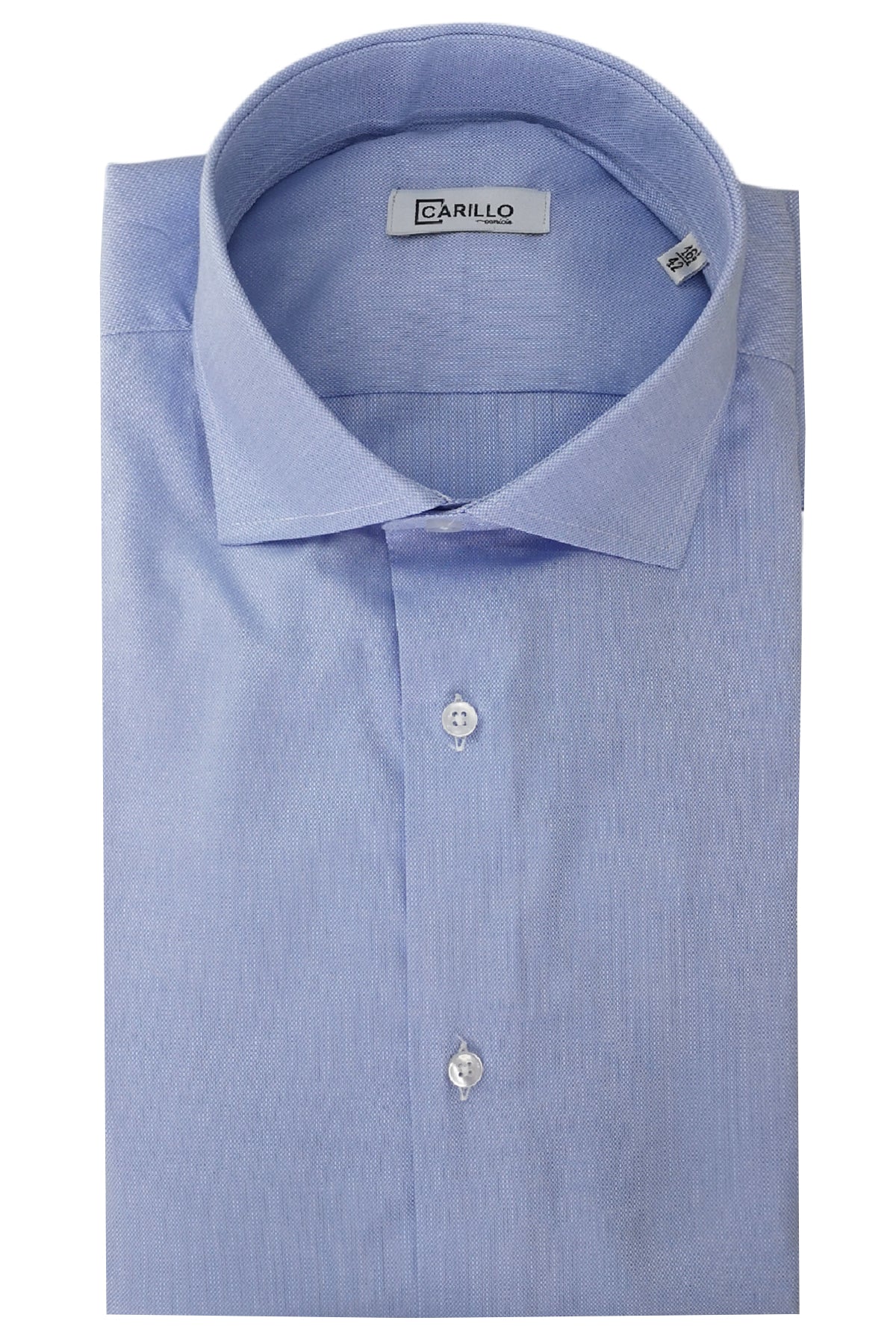 Camicia Uomo oxford nido d'ape extra slim fit 100% cotone Collo semi francese Made In Italy