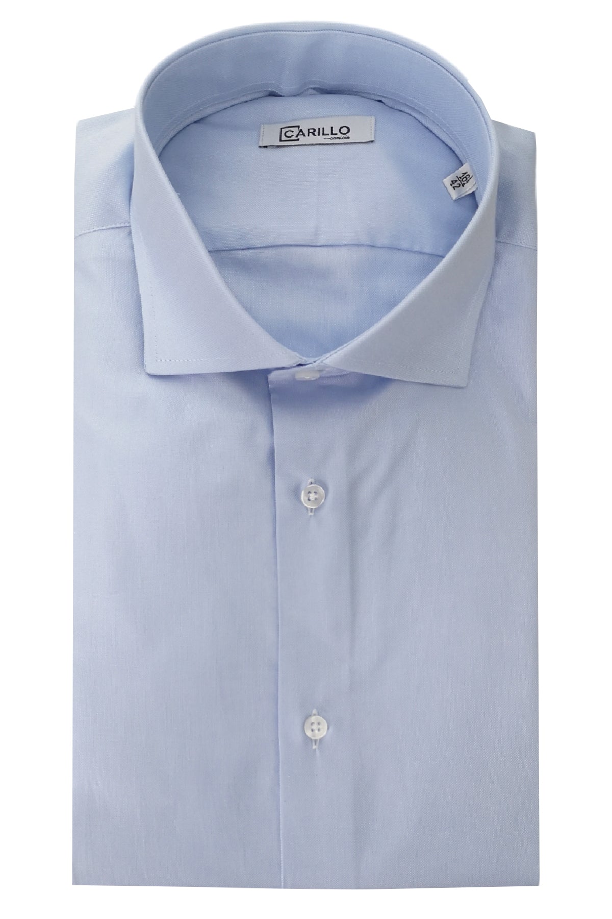 Camicia Uomo oxford nido d'ape extra slim fit 100% cotone Collo semi francese Made In Italy