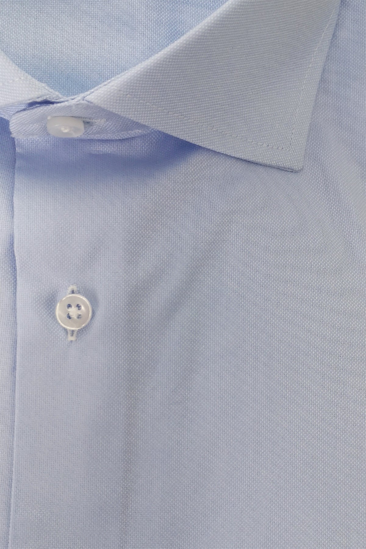 Camicia Uomo oxford nido d'ape extra slim fit 100% cotone Collo semi francese Made In Italy