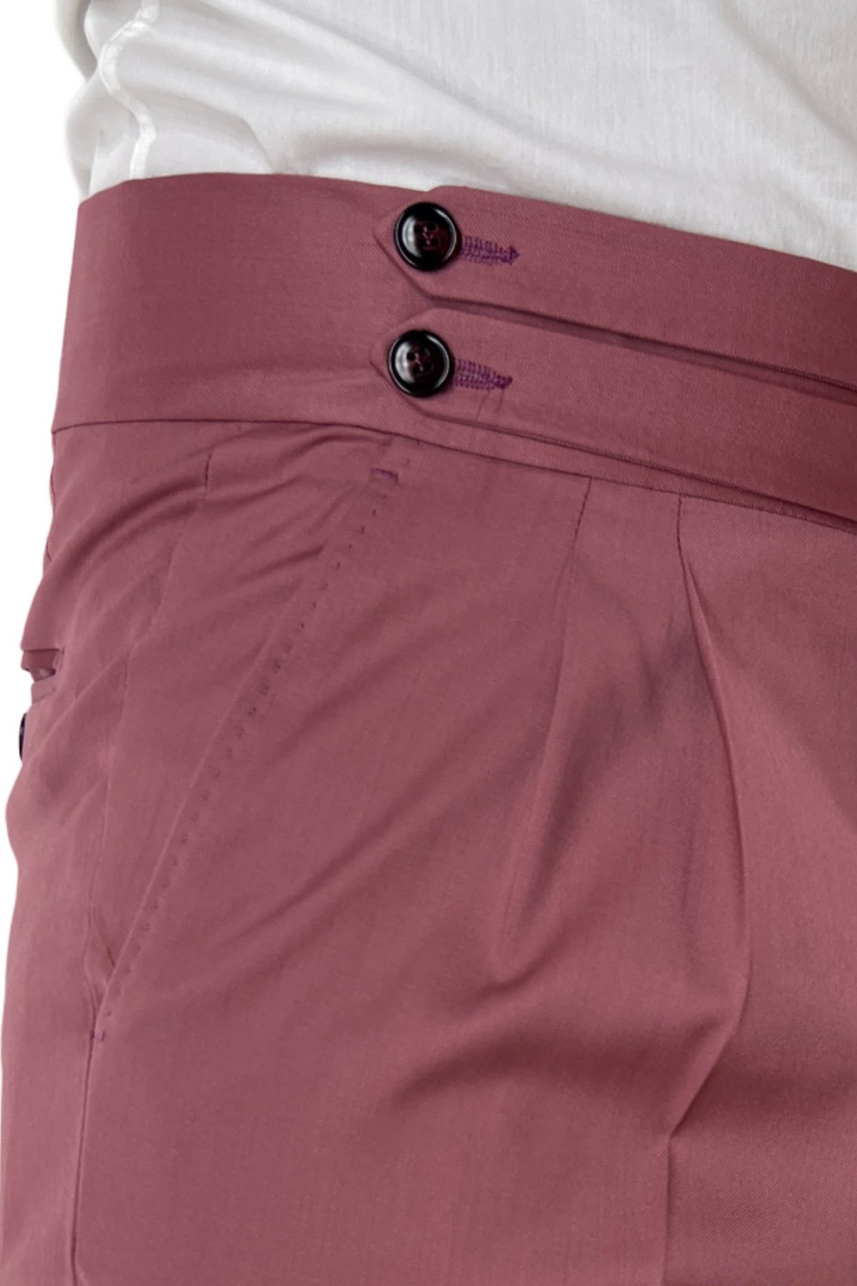 Pantalone uomo cipolla vita alta modello biforcato in fresco lana super 130's