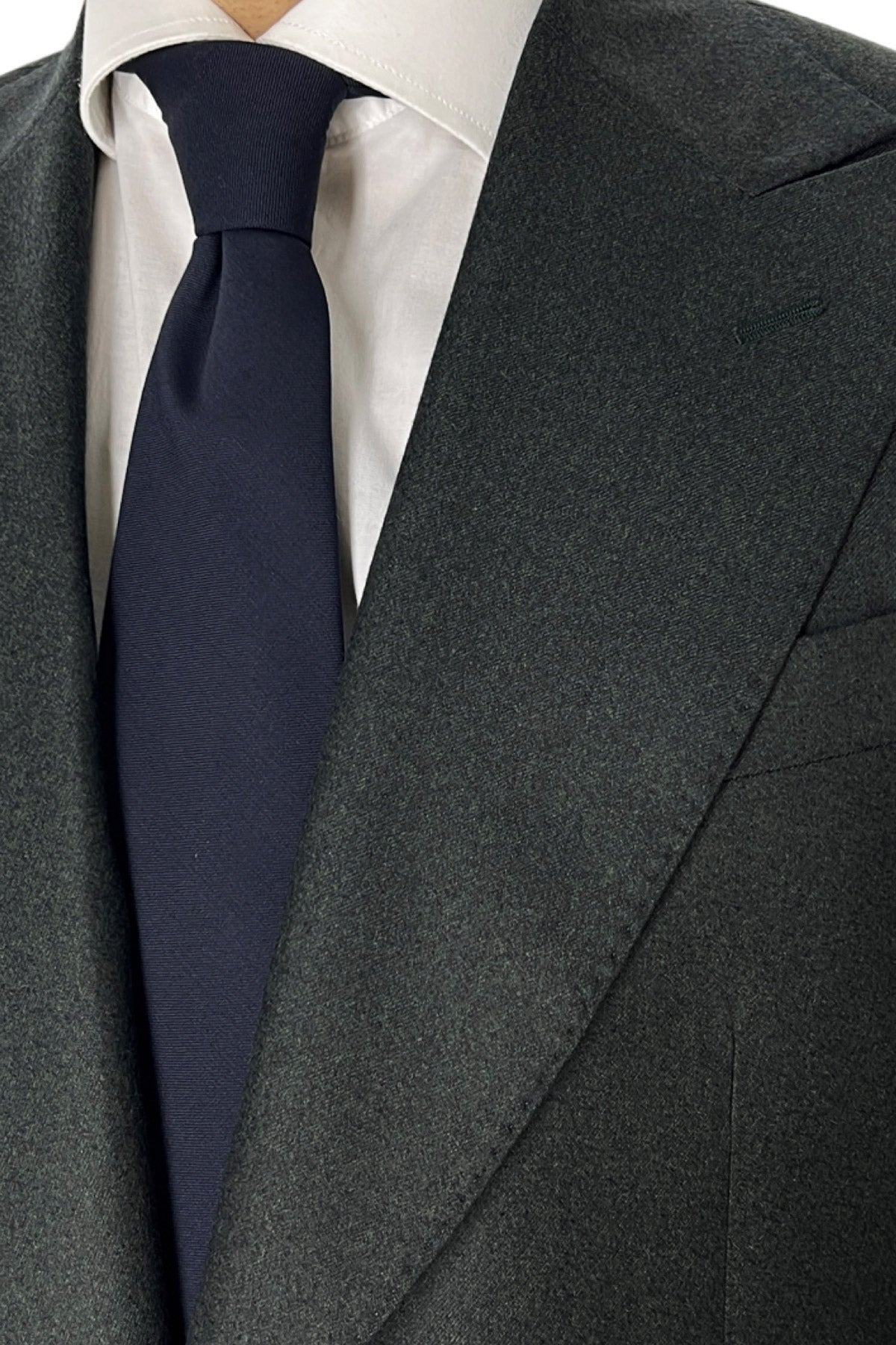 Giacca uomo monopetto verde in lana Vitale Barberis Canonico slim fit rever largo sartoriale
