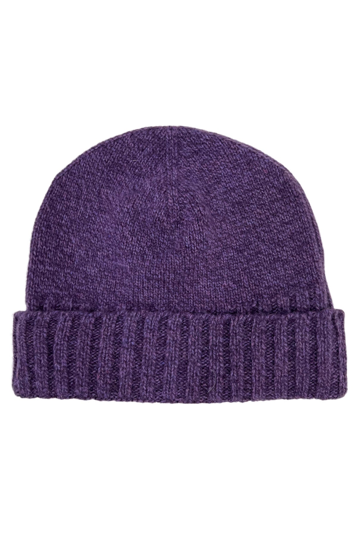 Cappello da uomo viola chiaro e scuro bicolore in pura lana made in italy tinta unita