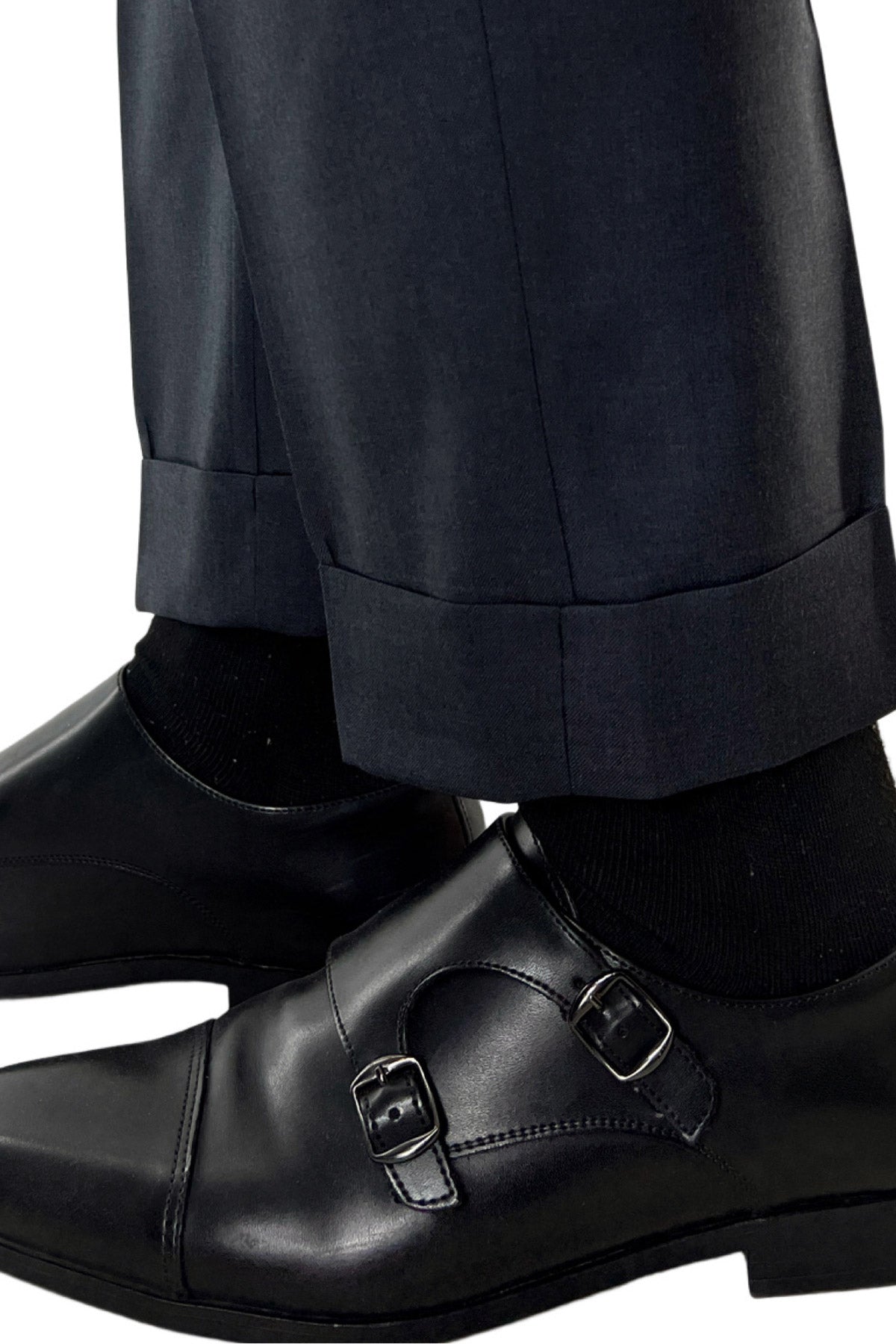 Pantalone uomo grigio scuro tasca america in fresco lana super 140's Holland & Sherry