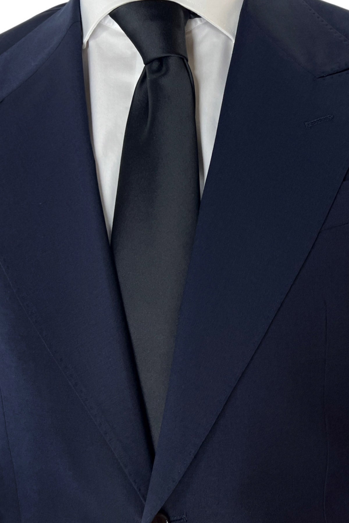 Giacca uomo monopetto Navy blu fresco lana super 130's Vitale Barberis Canonico Rever a lancia