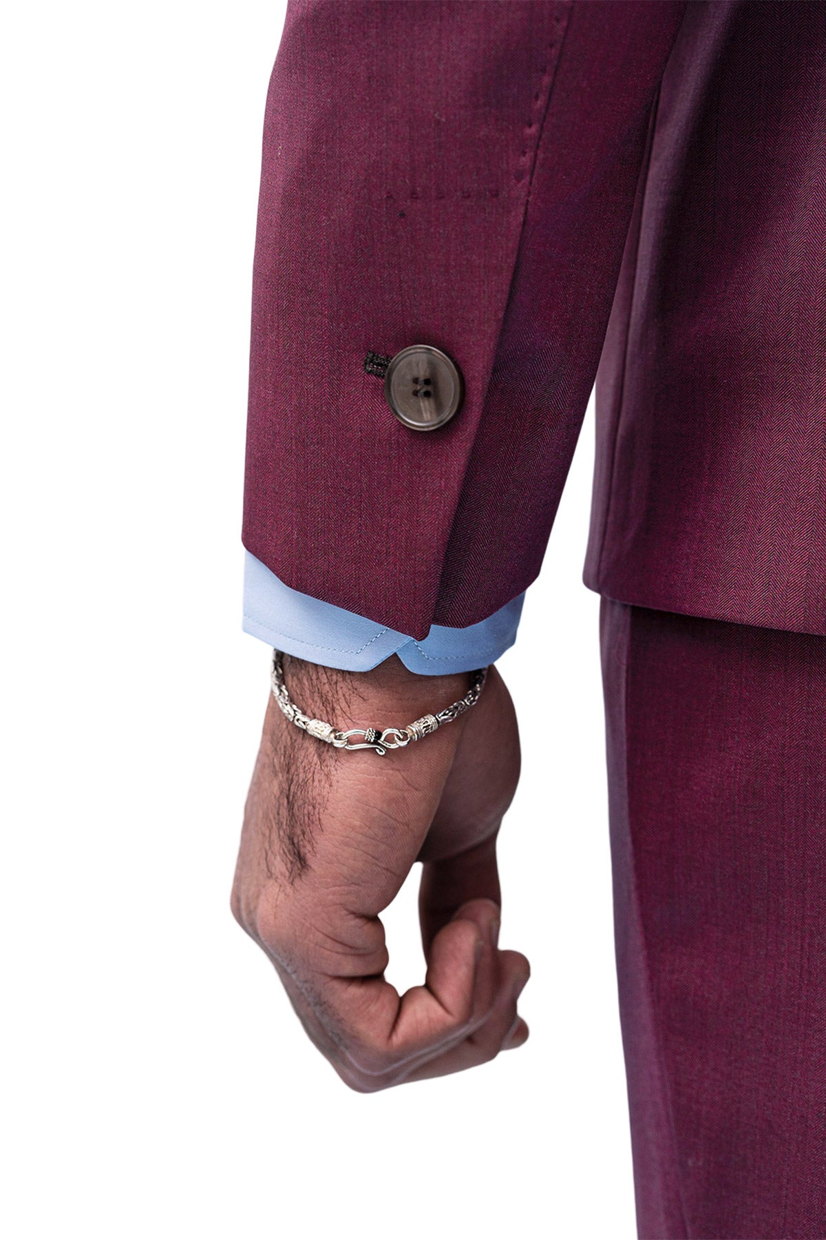 Giacca uomo Doppiopetto Bordeaux Solaro in fresco lana e seta Vitale Barberis Canonico Rever a lancia