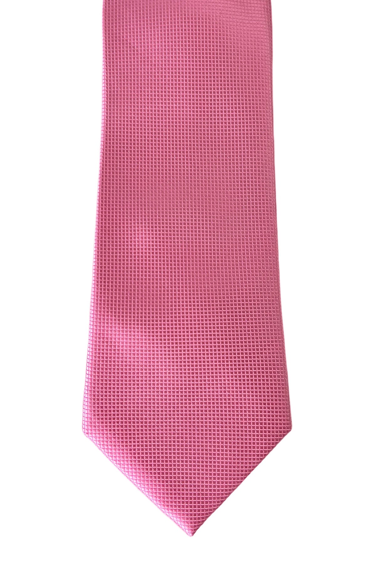 Cravatta uomo rosa 8cm da cerimonia elegante tinta unita effetto diamantato