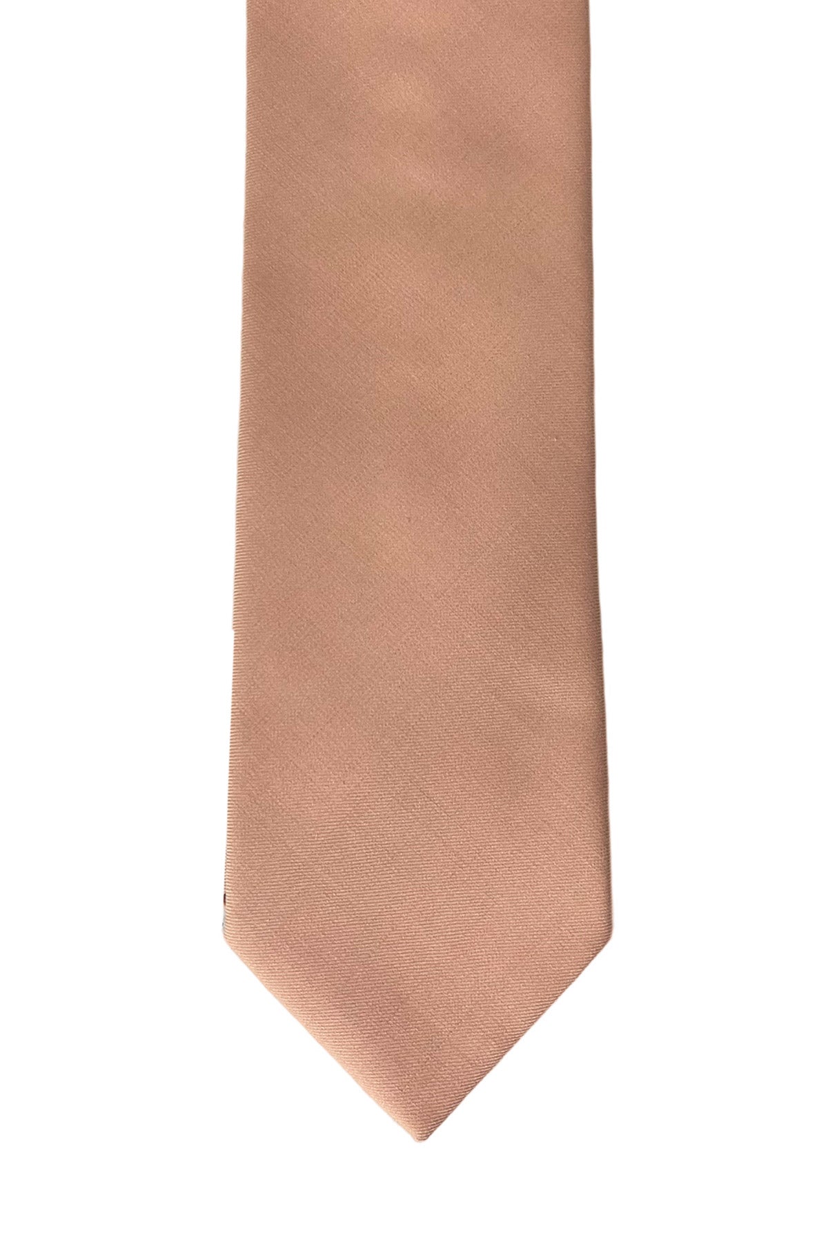 Cravatta uomo pesca tinta unita 8cm da cerimonia elegante fresco lana super 120's