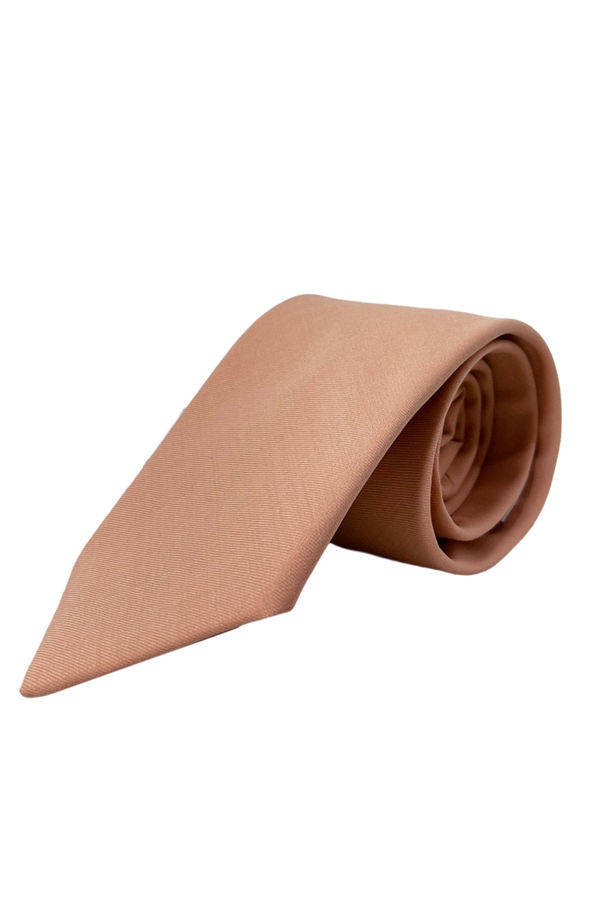 Cravatta uomo pesca tinta unita 8cm da cerimonia elegante fresco lana super 120's