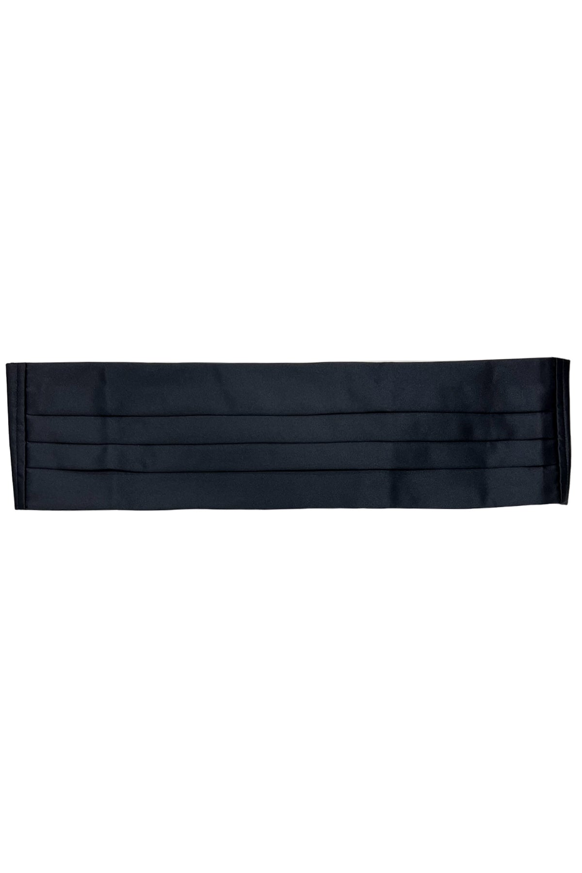 Fascia smoking in raso effetto  seta 13cm tinta unita chiusura a strappo invisibile