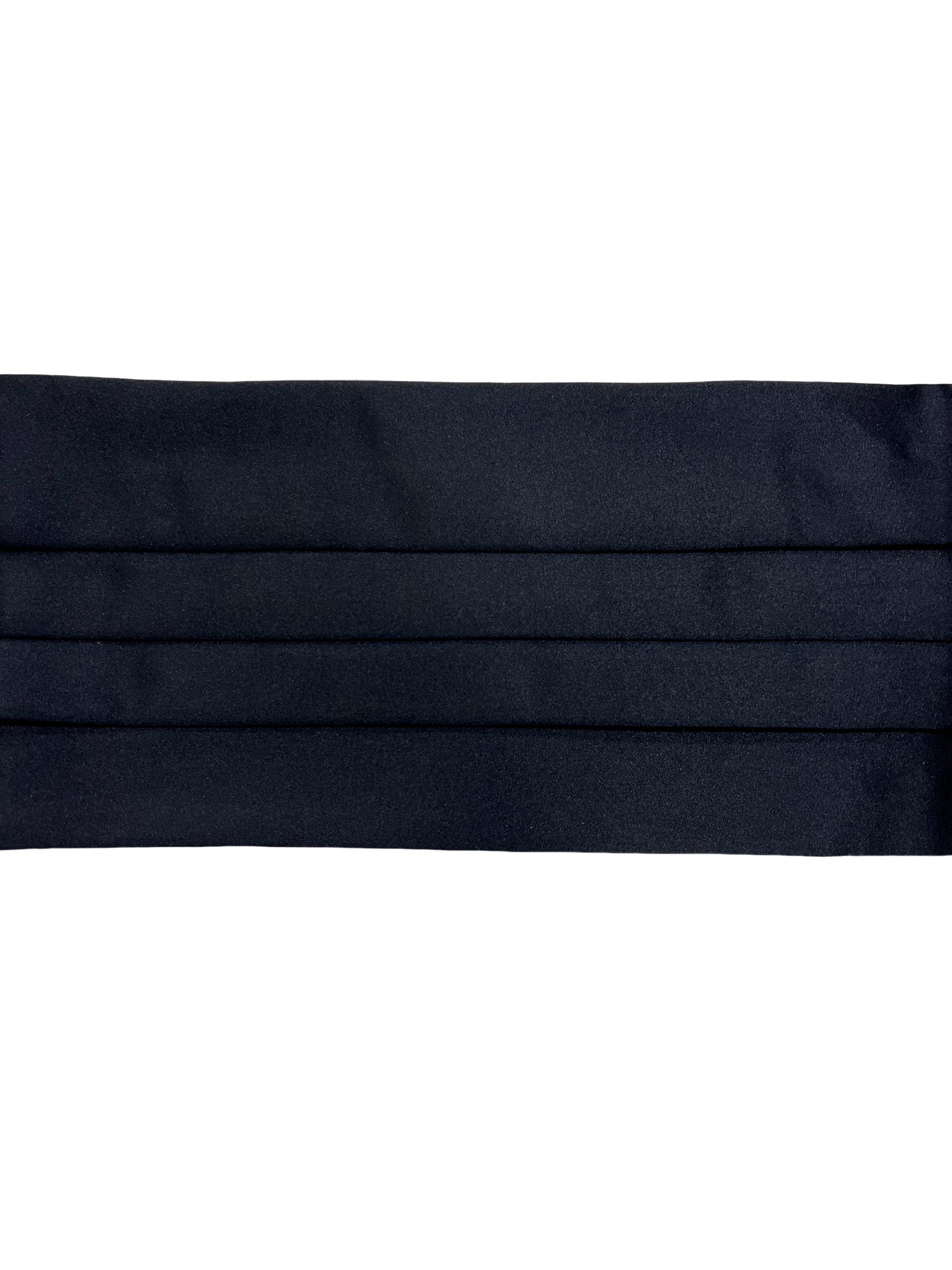 Fascia smoking in raso effetto  seta 13cm tinta unita chiusura a strappo invisibile