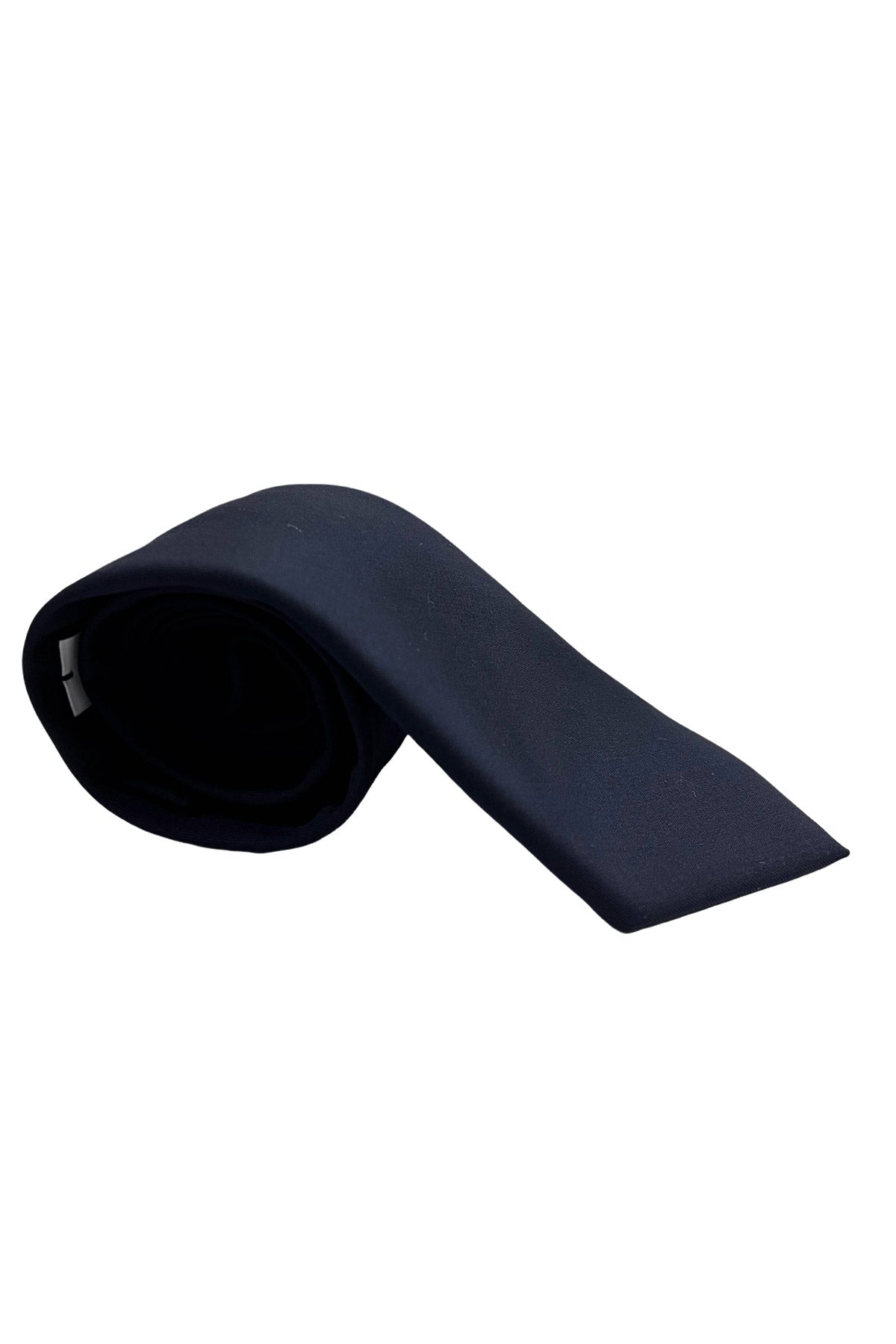 Cravatta uomo blu 9cm tinta unita in fresco lana super 130's Vitale Barberis Canonico