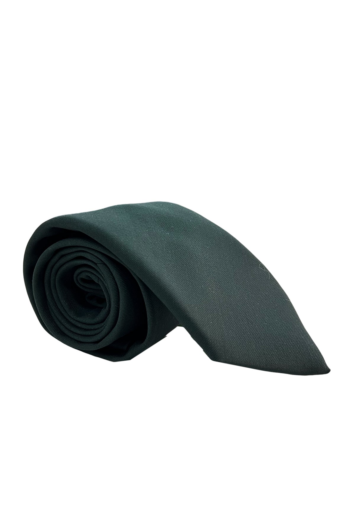 Cravatta uomo 9cm verde bottiglia fresco lana super 140's holland & Sherry