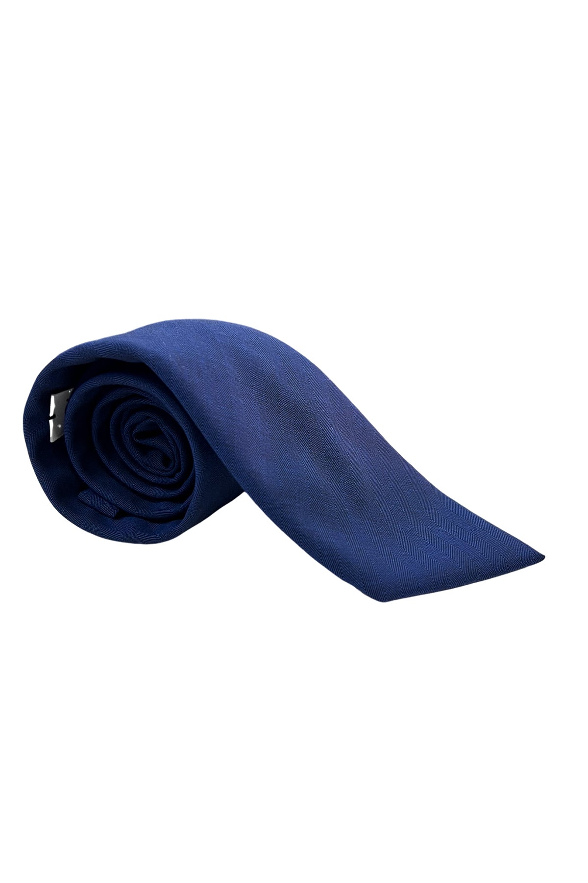 Cravatta uomo 9cm royal blu solaro  fresco lana e seta Vitale Barberis Canonico