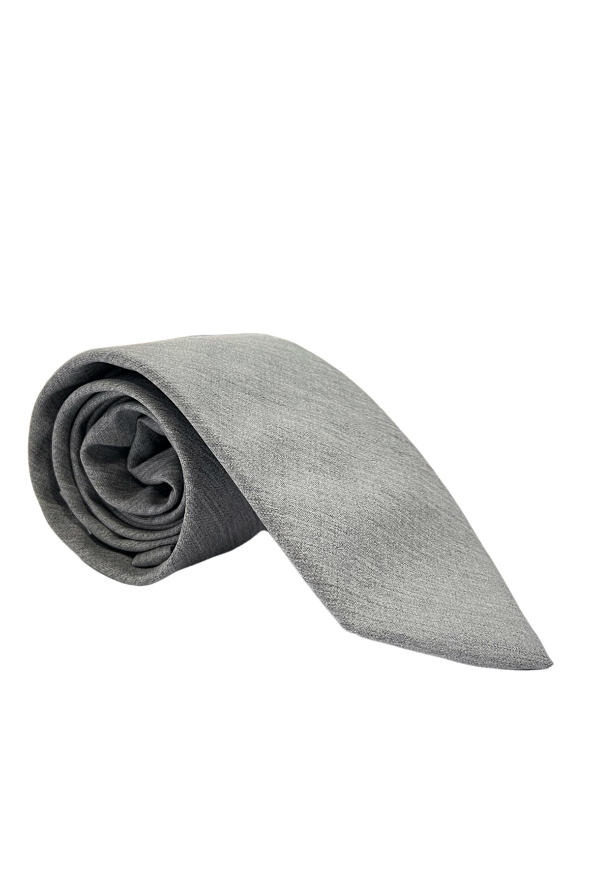 Cravatta uomo 9cm Grigio chiaro fresco lana super 130's Vitale Barberis Canonico