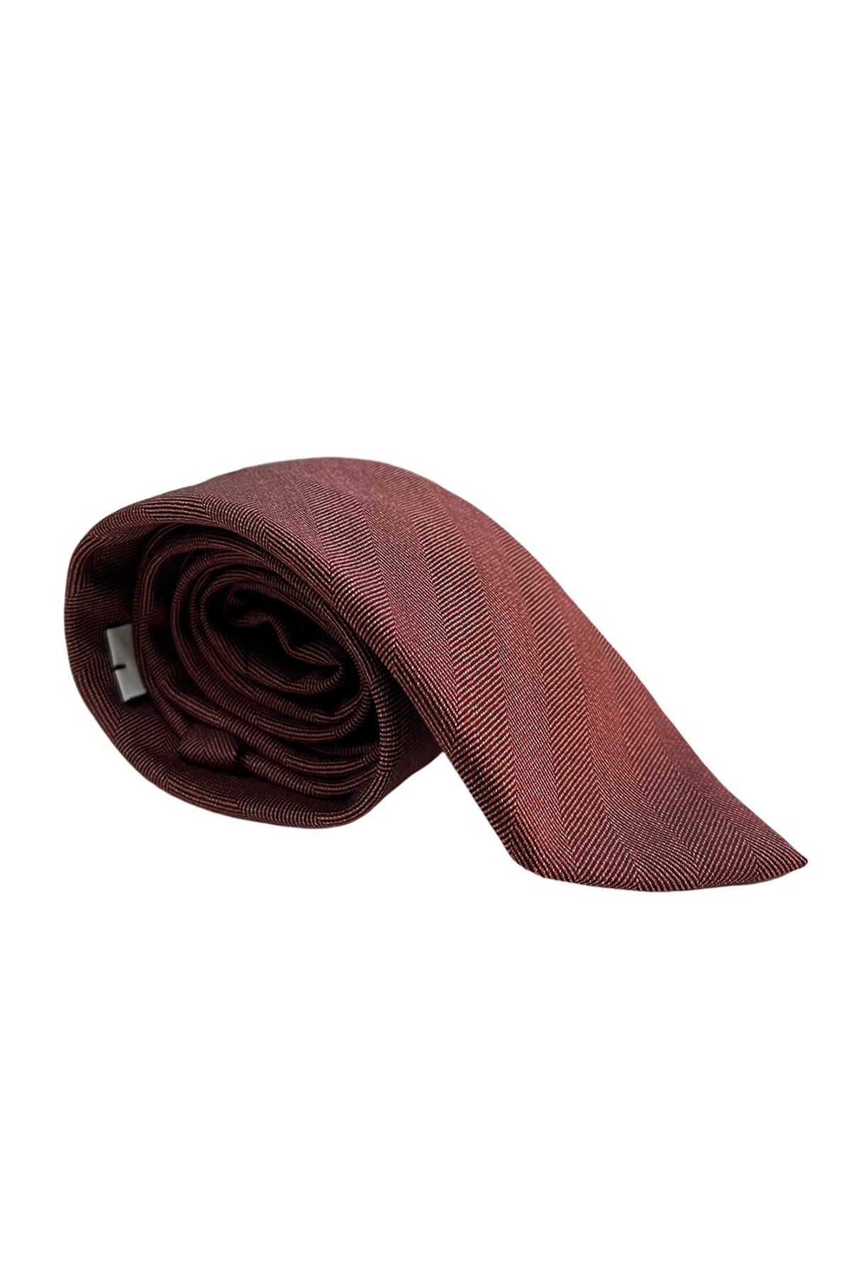 Cravatta uomo 9cm Rossa spigata fresco lana super 130's Vitale Barberis Canonico