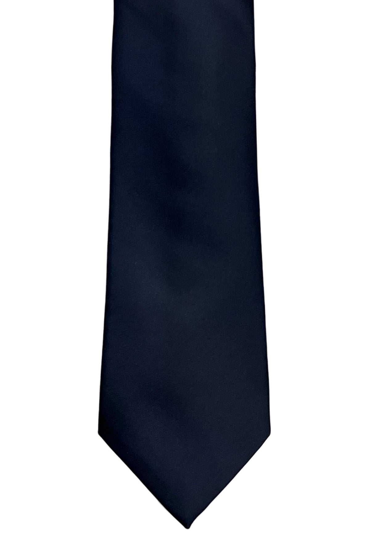 Cravatta uomo blu in raso 9cm da cerimonia elegante effetto seta