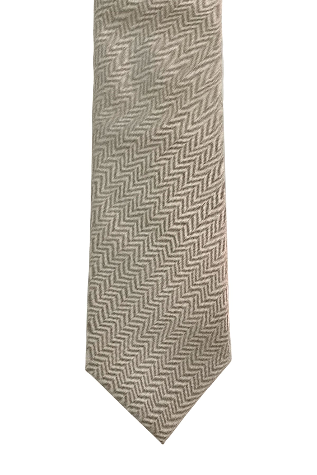 Cravatta uomo 9cm beige solaro  fresco lana e seta Vitale Barberis Canonico