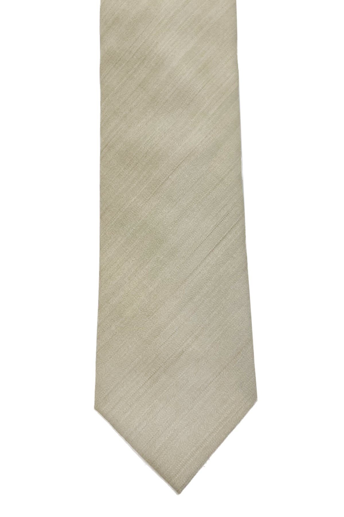 Cravatta uomo 9cm beige solaro  fresco lana e seta Bristol tessuti napoli