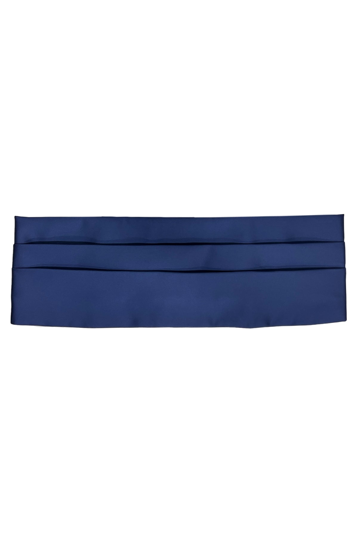 Fascia smoking in raso effetto seta royal bllu effetto raso tinta unita chiusura gancio regolabile larghezza 14 cm