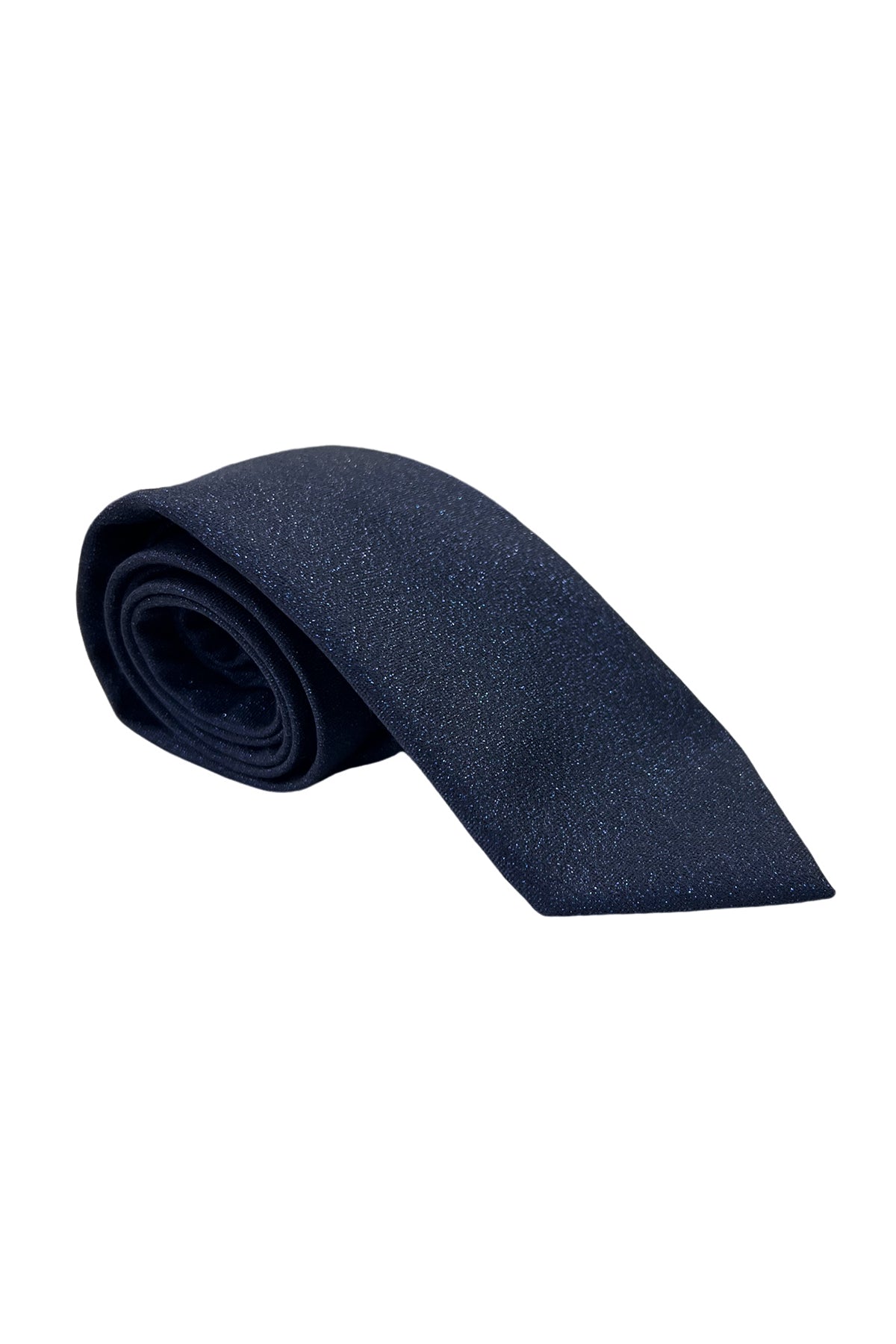 Cravatta uomo blu brillantinata 9cm Holland & Sherry