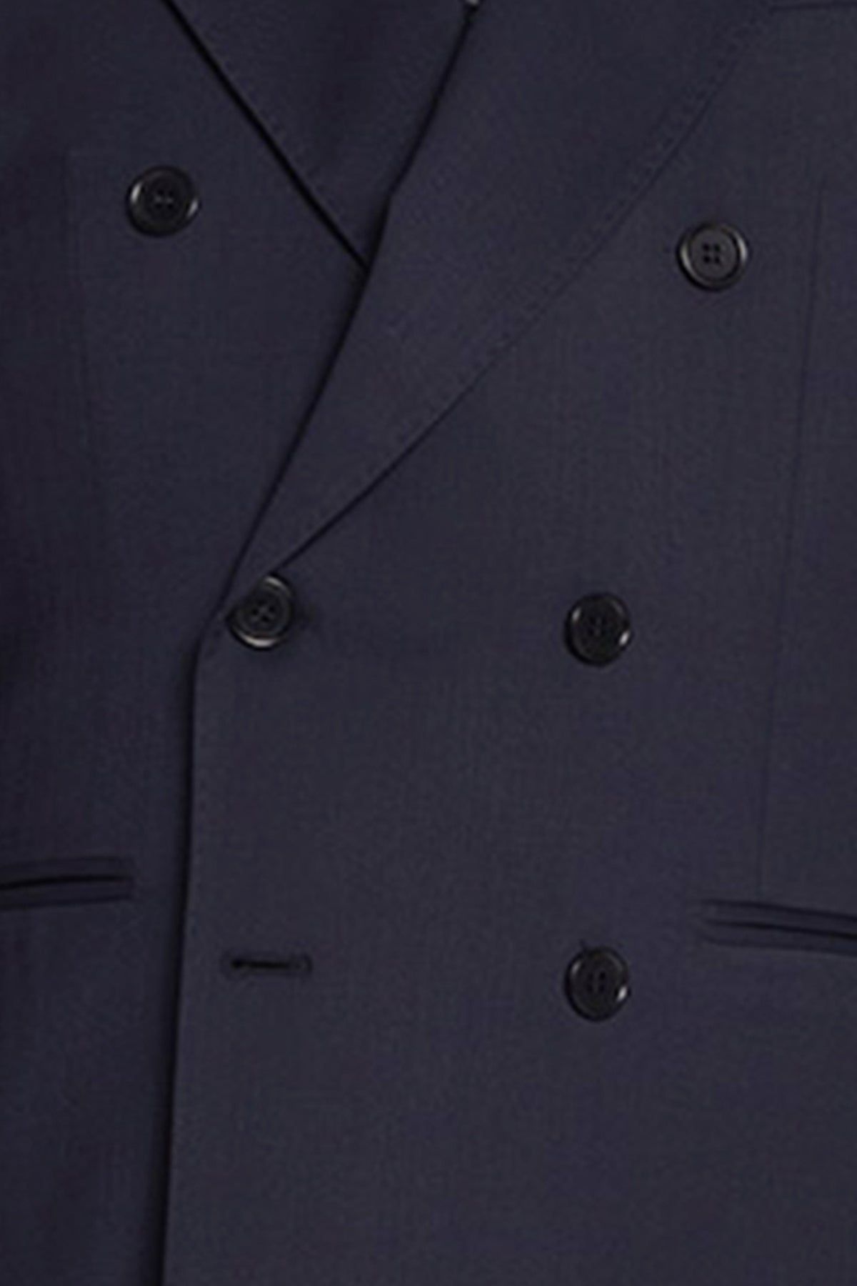 Abito uomo doppiopetto blu notte fresco lana super 130's Vitale Barberis Canonico Rever largo