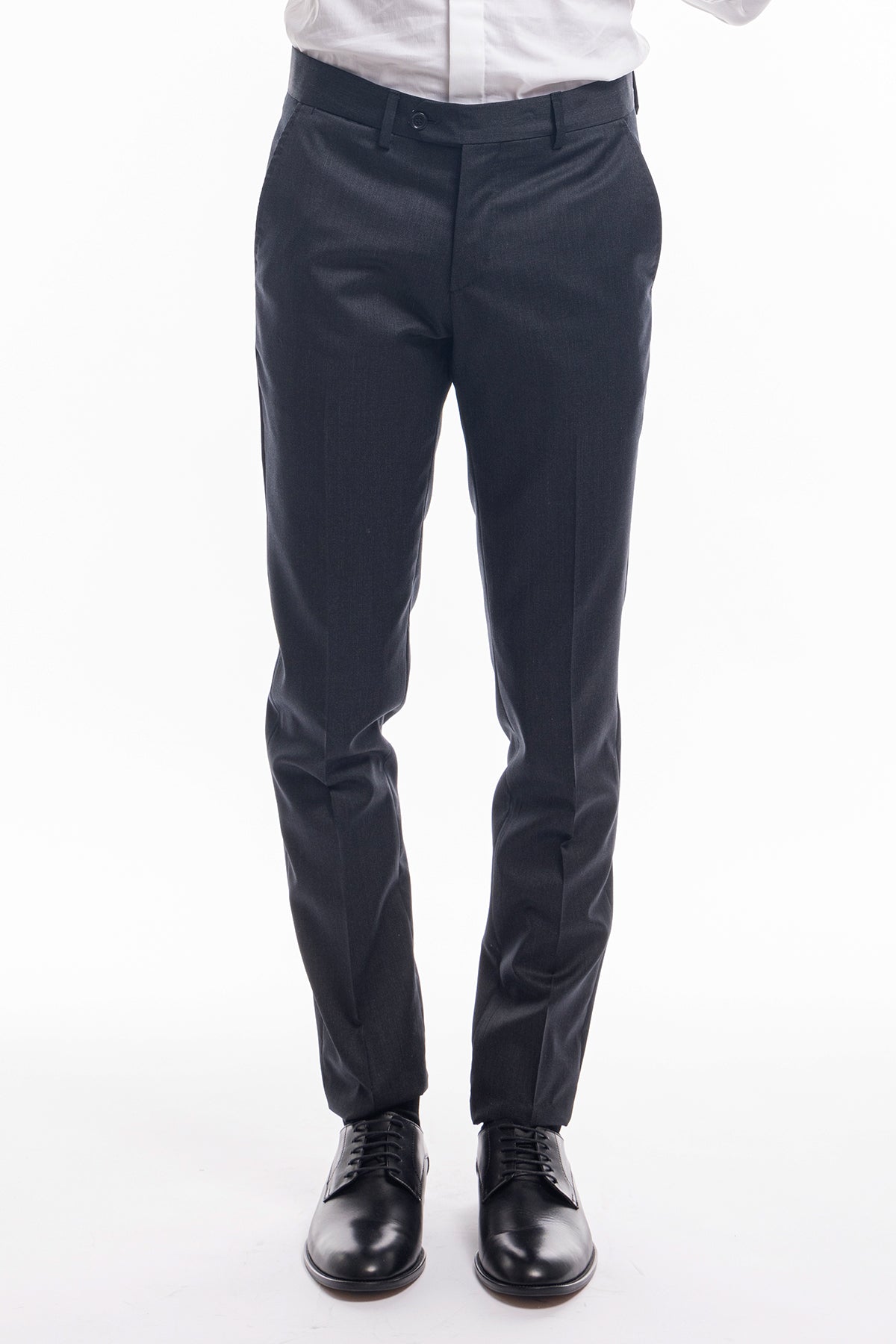 Pantalone uomo grigio tasca america in fresco lana super 130's Vitale Barberis Canonico