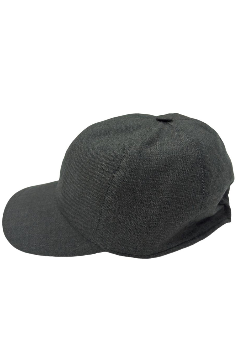 Cappello da uomo Verde modello Baseball in pura lana flanella Carillo Drapers made in italy tinta unita