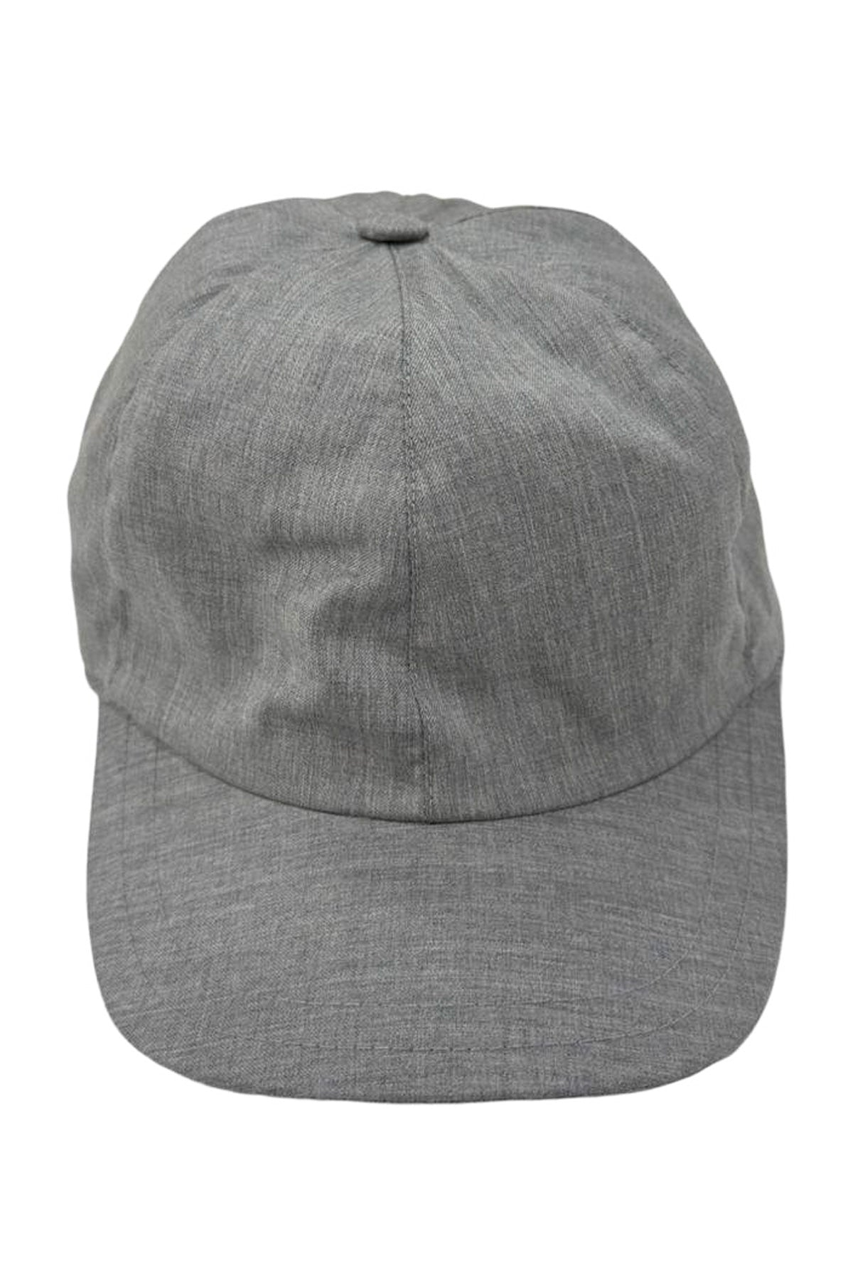 Cappello da uomo Grigio modello Baseball in fresco lana Carillo Drapers made in italy tinta unita