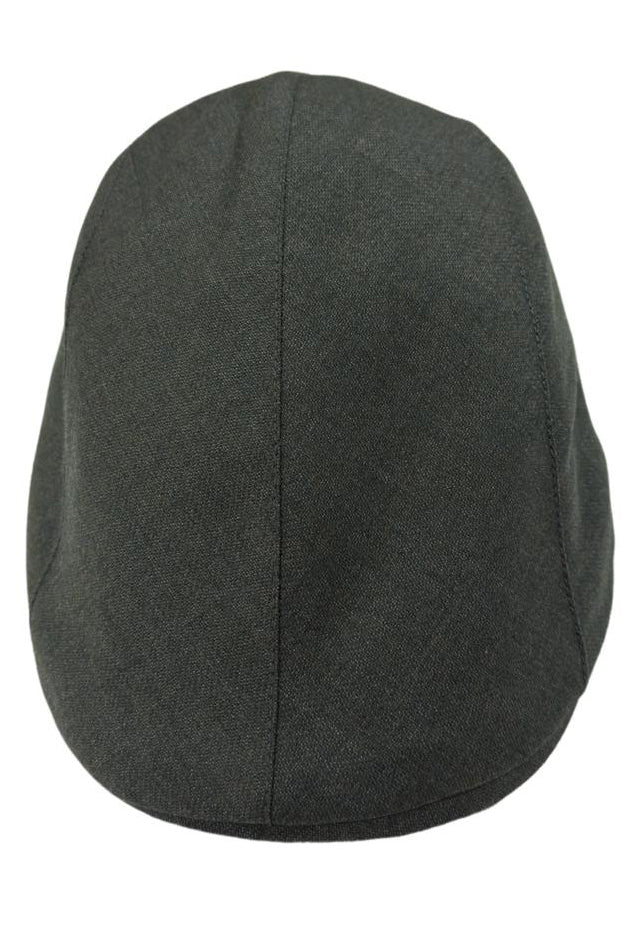 Cappello da uomo grigio scuro modello becco d'oca in pura lana flanella Carillo Drapers made in italy tinta unita