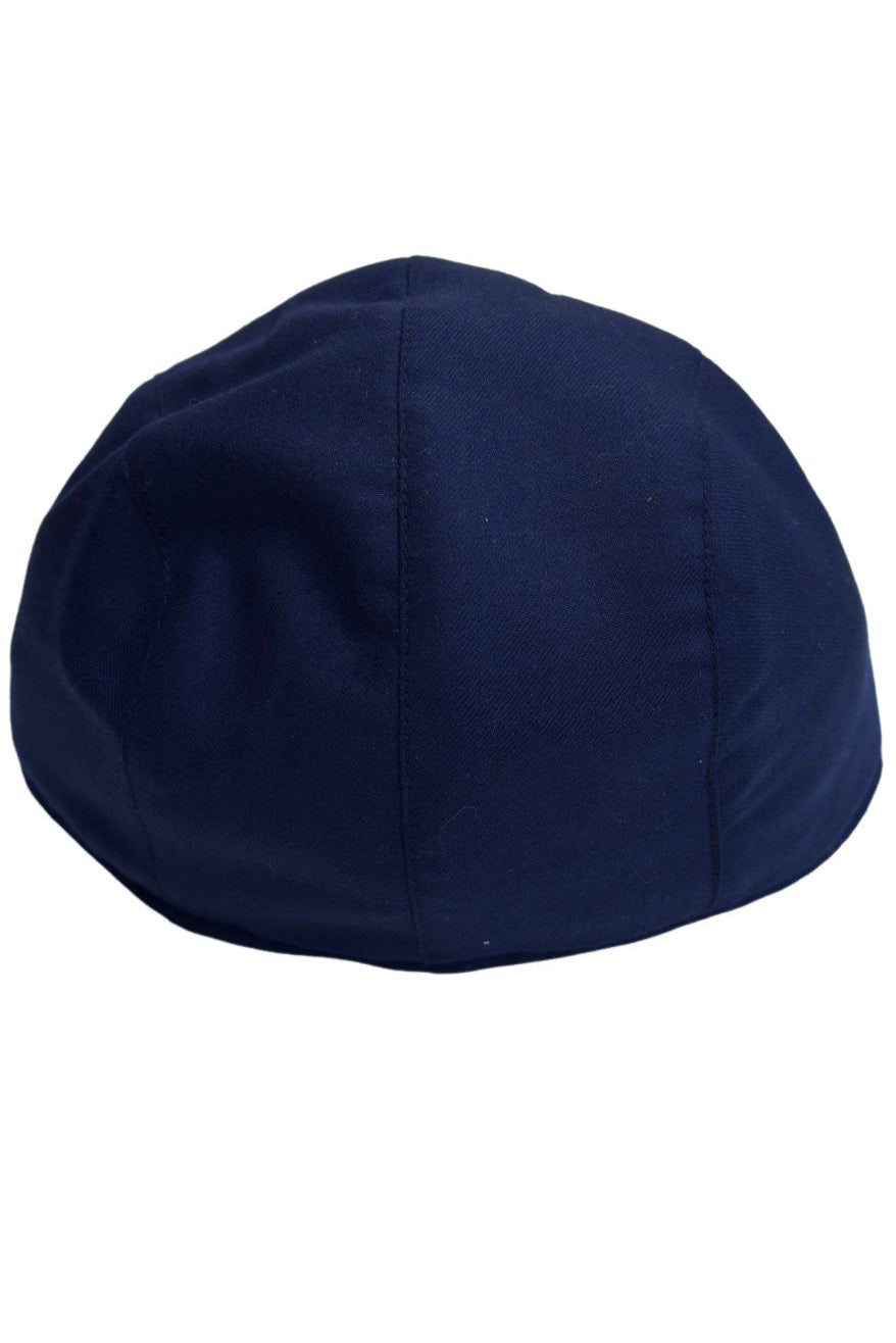 Cappello da uomo royal blu modello becco d'oca in pura lana flanella Carillo Drapers made in italy