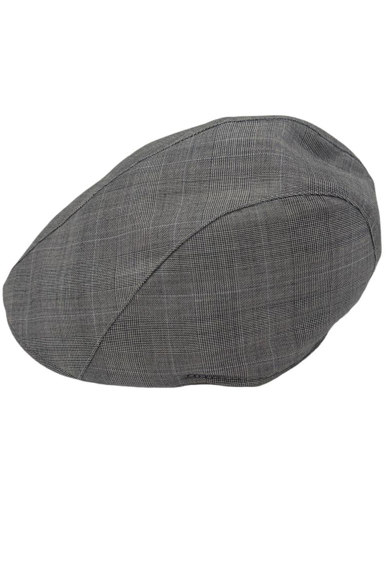 Cappello da uomo Grigio fantasia galles modello becco d'oca in fresco lana Carillo Drapers made in italy tinta unita
