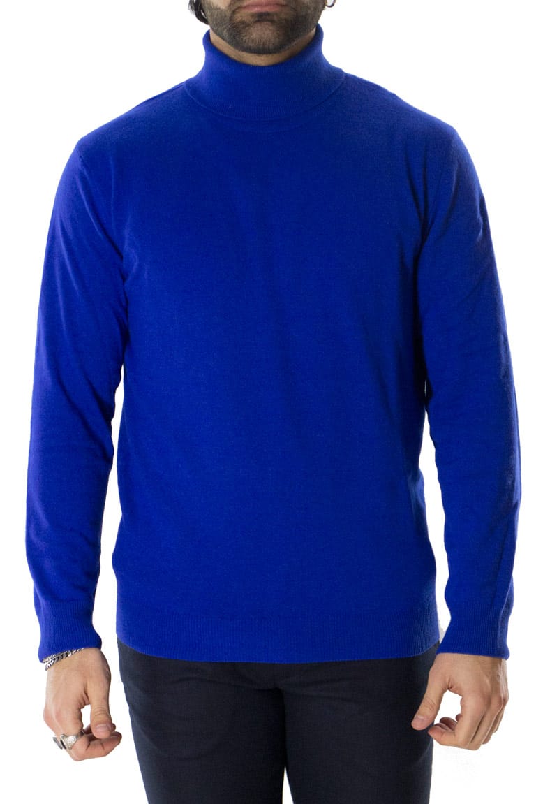 Maglione uomo Collo Alto in cashmere slim fit made in italy invernale