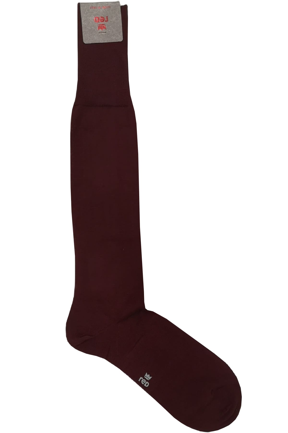 Calzini uomo a maglia rasata rimaglio a mano  in cotone lunghezza ginocchio made in italy