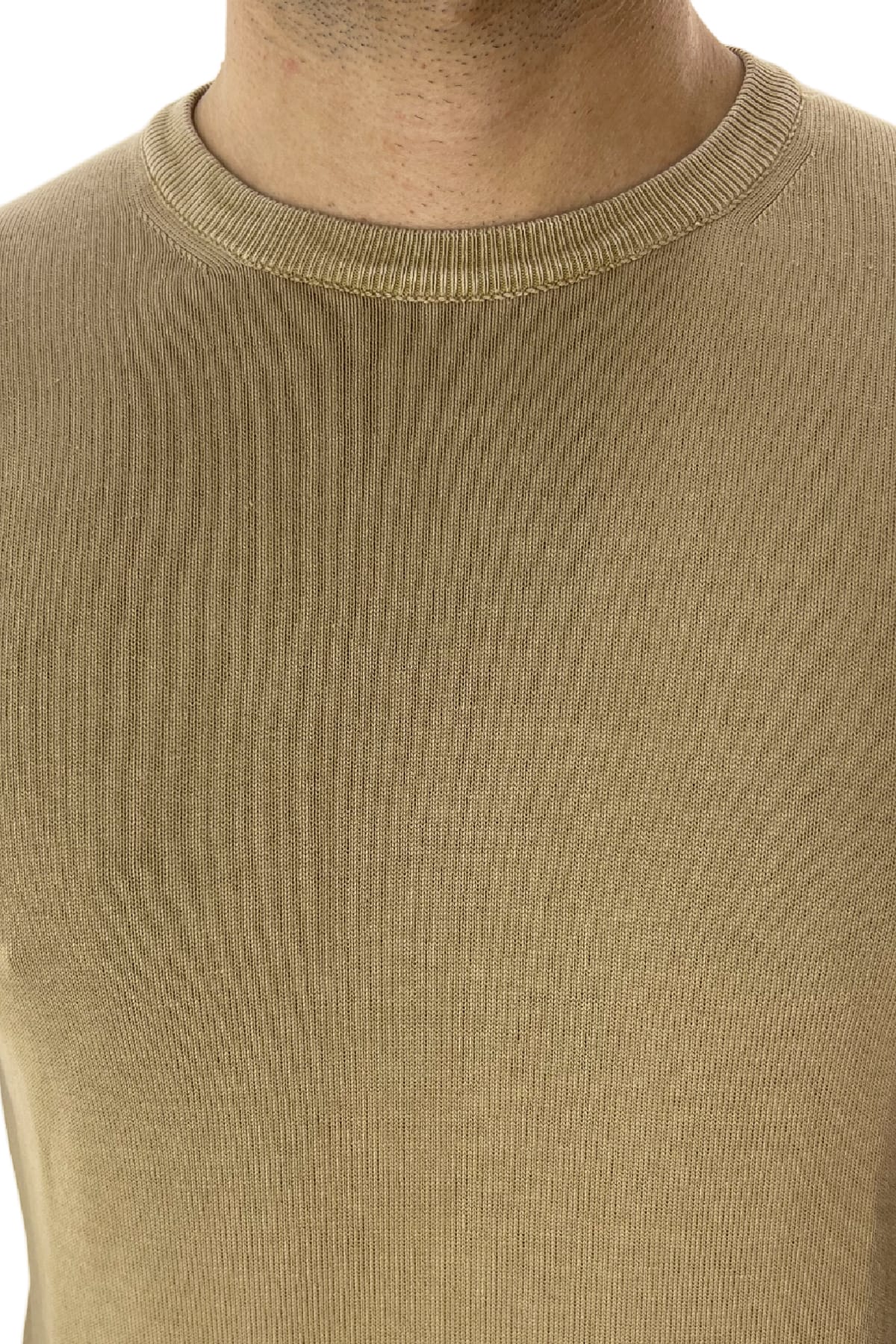Maglioncino girocollo da uomo in cotone 100% Stone Wash made in Italy