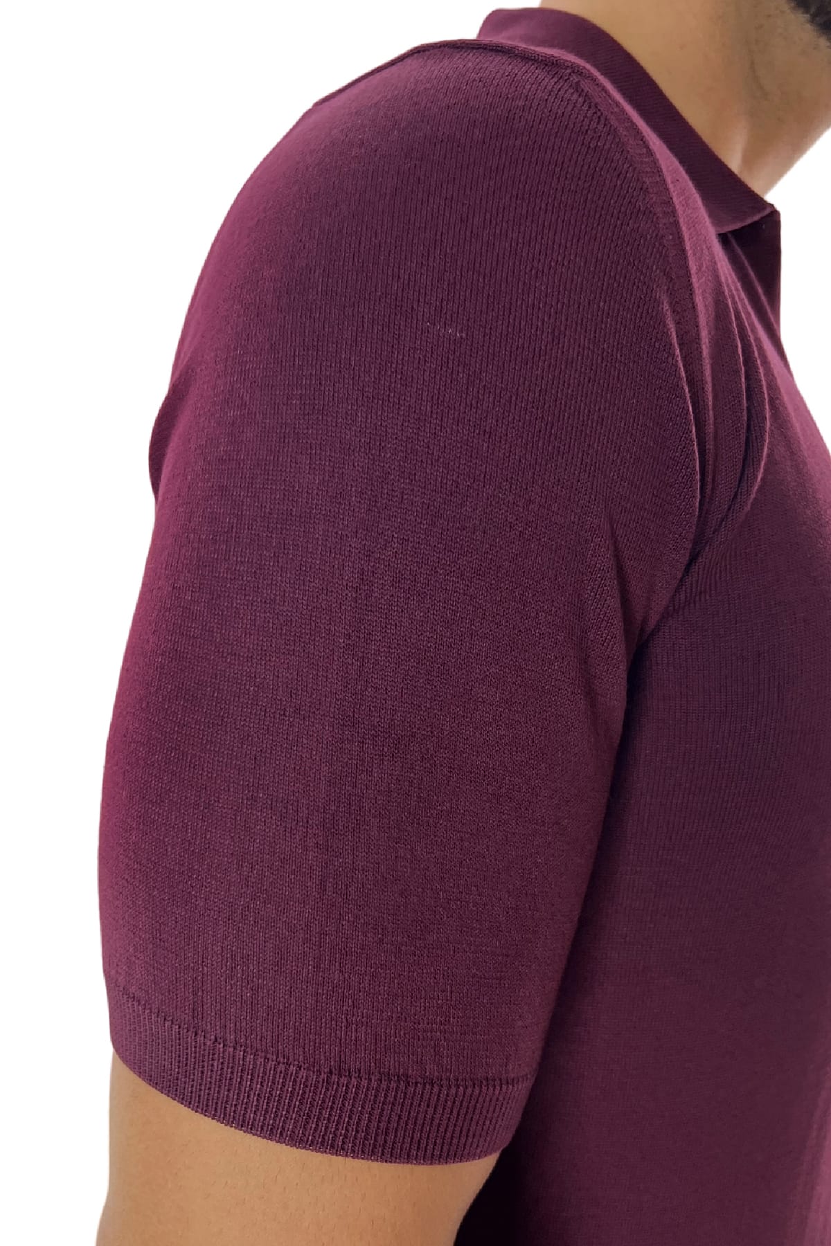 Maglioncino girocollo da uomo in cotone 100% Maniche corte made in Italy