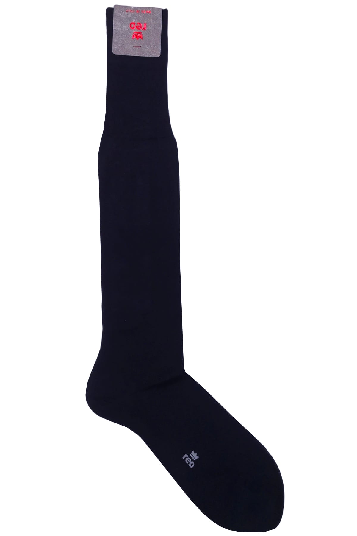 Calzini uomo a maglia rasata rimaglio a mano  in cotone lunghezza ginocchio made in italy