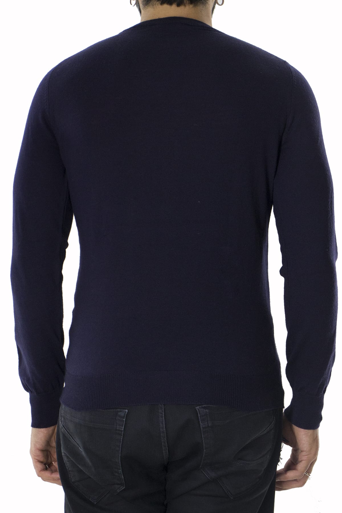 Maglioncini girocollo uomo lana merinos  extra slim fit made in Italy