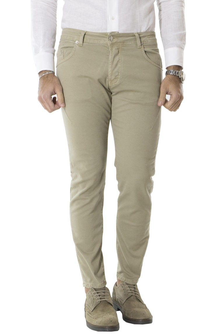 Jeans uomo skinny estivo casual elasticizzato modello 5 tasche  slim fit